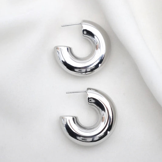 Chunky Hoop silver